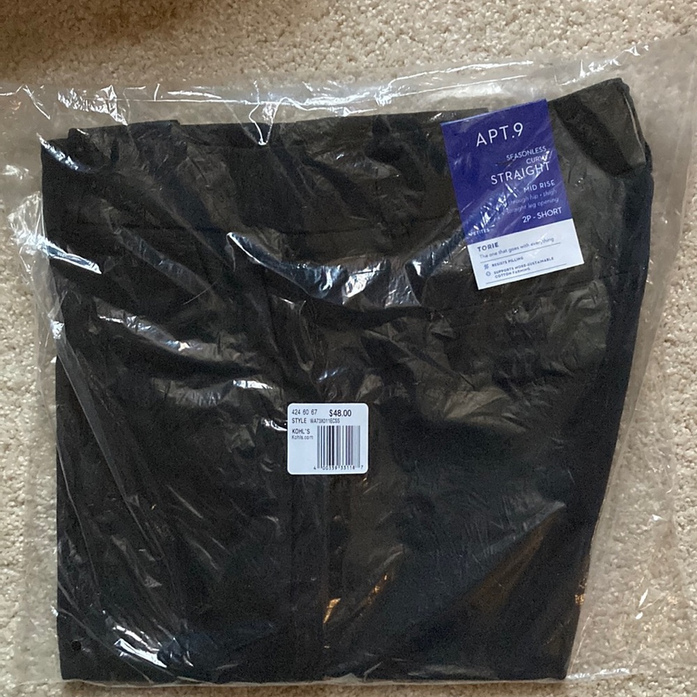 Women’s black dress pants from Kohl’s